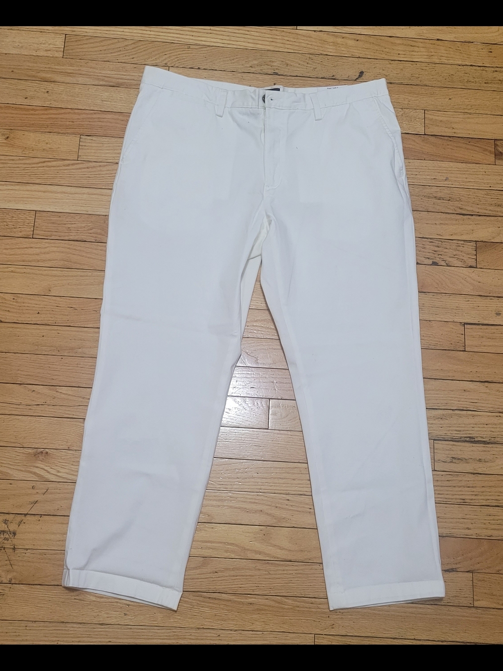 Club Room White Chino Pants - Slim Straight